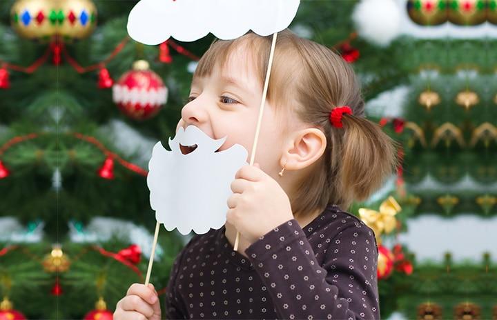 Christmas masks paper cutting craft ideas for kids Christmas masks paper cutting craft ideas for kids